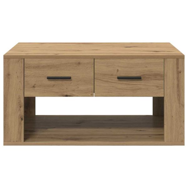 Масичка за кафе с чекмедже Дъб 80 x 50 x 40 cm Инженерно дърво