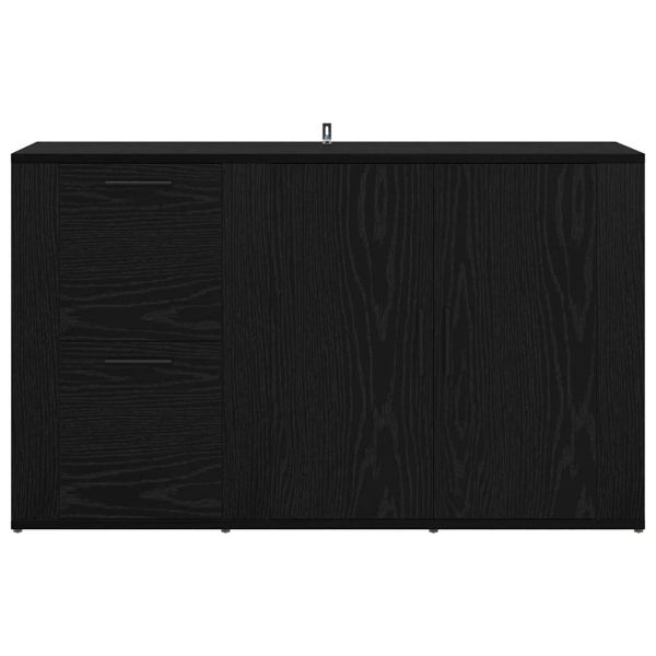 с чекмедже Черен дъб 100 x 33 x 59.5 см Инженерно дърво