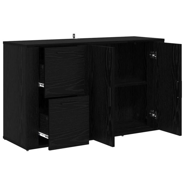 с чекмедже Черен дъб 100 x 33 x 59.5 см Инженерно дърво