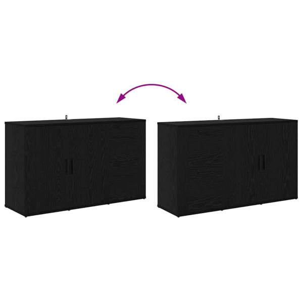 с чекмедже Черен дъб 100 x 33 x 59.5 см Инженерно дърво