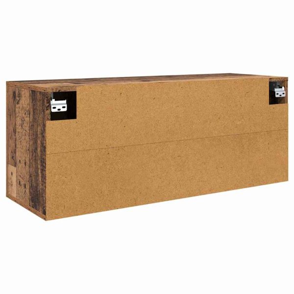 Стенен ТВ кабинет Старо дърво 100 x 34,5 x 40 см