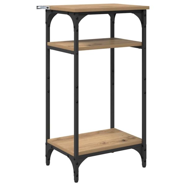 Странична маса с рафт Дъб 40 x 30 x 75 cm Инженерно дърво