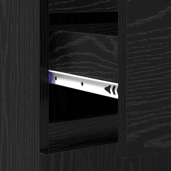 Служебен шкаф с чекмедже Черния дъб 60 x 35 x 70 cm