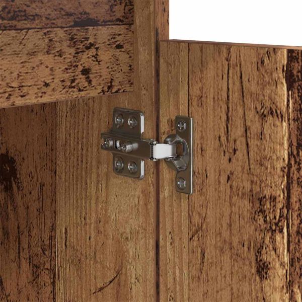 Нощен шкаф 2 pcs Старо дърво 40 x 35 x 70 см Инженерно дърво