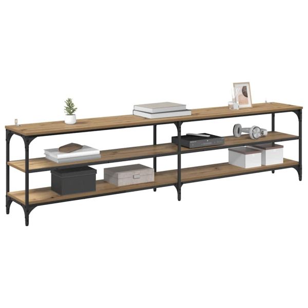 ТВ шкаф Дъб 200 x 30 x 50 cm Инженерна дървесина и желязо