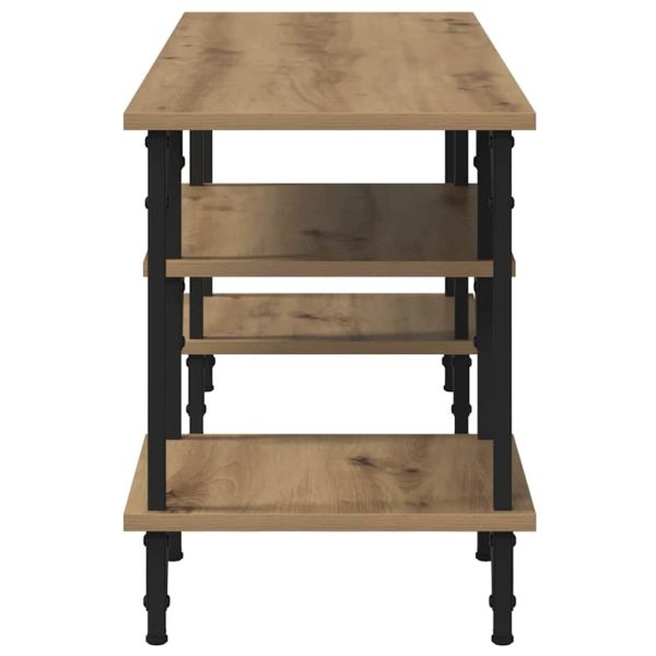 ТВ шкаф Дъб 102 x 35 x 45,5 см Инженерна дървесина и желязо