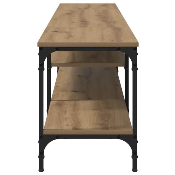 ТВ шкаф Дъб 201 x 35 x 45 см Инженерна дървесина и желязо