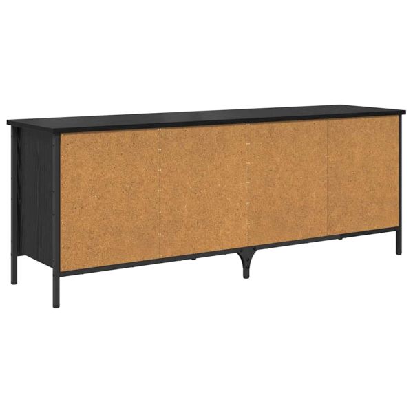 Шкаф за обувки с рафт Черния дъб 131 x 35 x 50 см