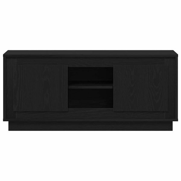 ТВ шкаф Черния дъб 102 x 35 x 45 см Инженерно дърво