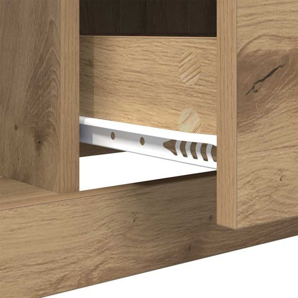 Масичка за кафе с чекмедже Дъб 90 x 50 x 35 cm Инженерно дърво