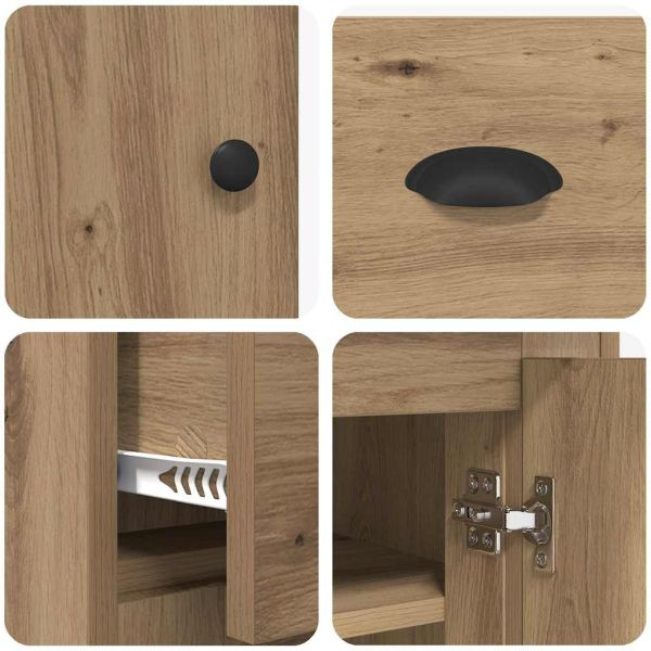 Висок шкаф с чекмедже Дъб 70 x 35,5 x 67,5 см Инженерно дърво