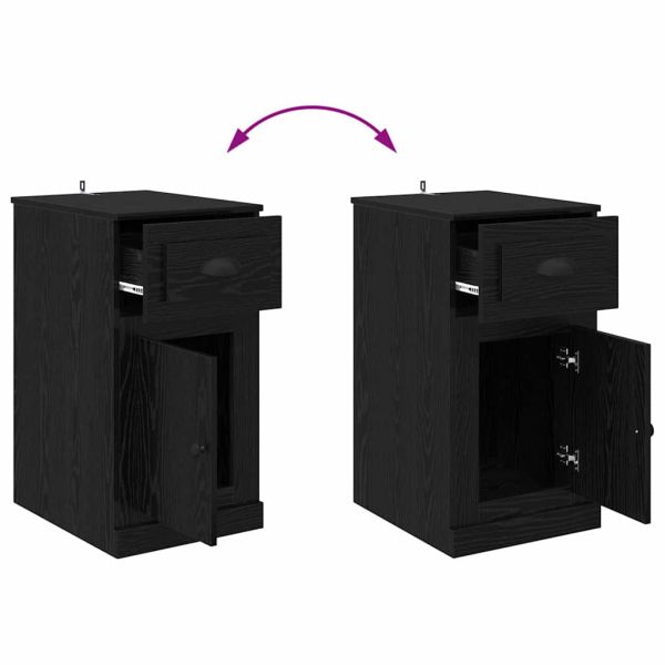 Страничен шкаф Черния дъб 40 x 50 x 75 см Инженерно дърво