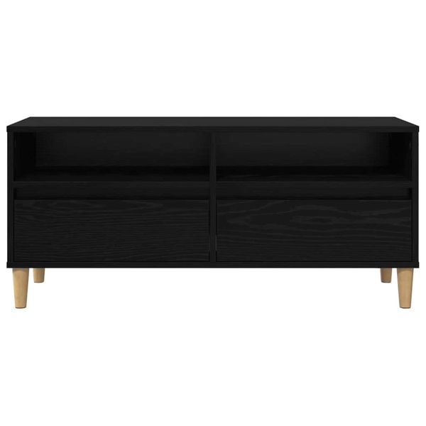 ТВ шкаф Черния дъб 100 x 34,5 x 44,5 см Инженерно дърво