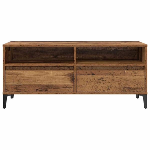 ТВ шкаф с чекмедже Старо дърво 100 x 34,5 x 44,5 см