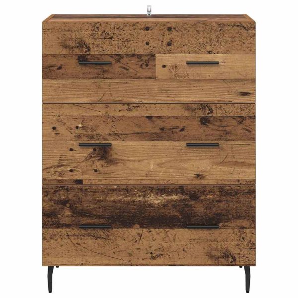 Служебен шкаф с чекмедже Старо дърво 69,5 x 34 x 90 см