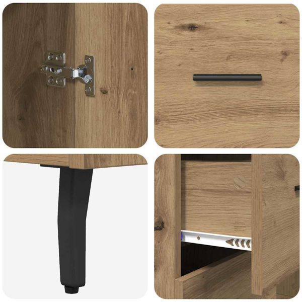 Служебен шкаф с чекмедже Дъб 69,5 x 34 x 90 см