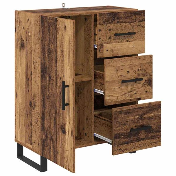 Служебен шкаф с чекмедже Старо дърво 69,5 x 34 x 90 см