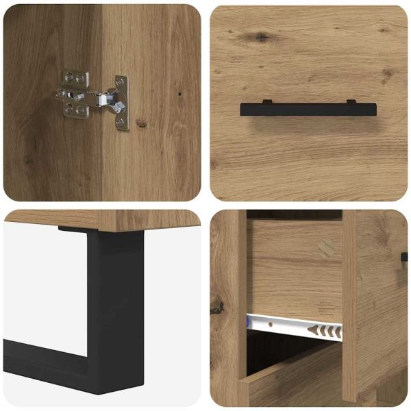 Служебен шкаф с чекмедже Дъб 69,5 x 34 x 90 см