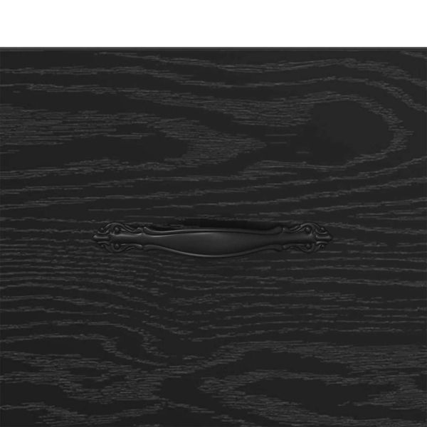 Служебен шкаф Черен дъб 34 x 34.5 x 90 см Инженерно дърво