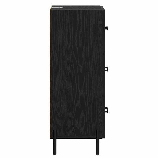 Служебен шкаф Черен дъб 34 x 34.5 x 90 см Инженерно дърво