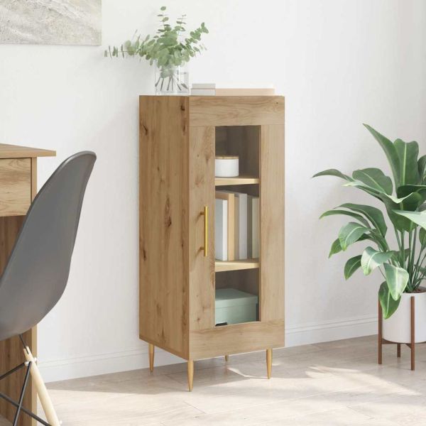 Служебен шкаф дъб артизан 34 x 34.5 x 90 см Инженерно дърво