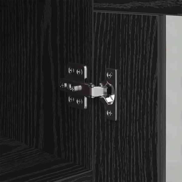 Служебен шкаф Черен дъб 34 x 34.5 x 90 см Инженерно дърво