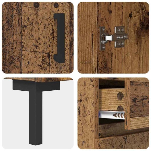 Служебен шкаф Старо дърво 69.5 x 34 x 90 см Инженерно дърво