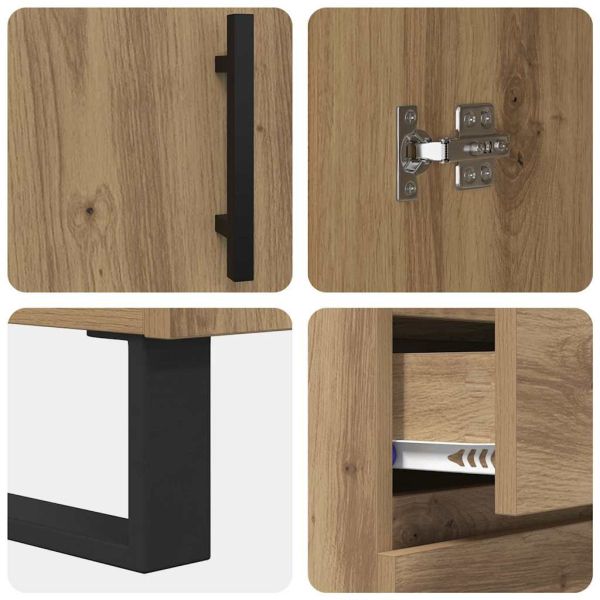 Служебен шкаф с чекмедже Дъб 69,5 x 34 x 90 см