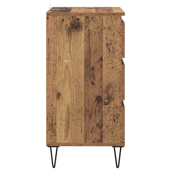 Служебен шкаф с чекмедже Старо дърво 40 x 35 x 70 см