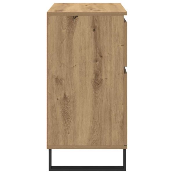 Служебен шкаф Дъб 60 x 35 x 70 cm Инженерна дървесина и желязо