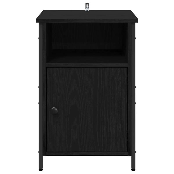 Нощен шкаф 2 pcs Черния дъб 40 x 42 x 60 см Инженерно дърво