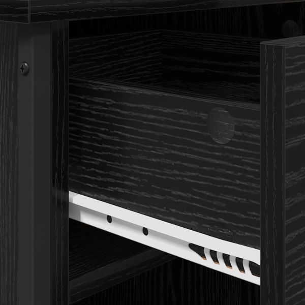 Нощен шкаф 2 pcs Черния дъб 40 x 42 x 50 cm Инженерно дърво