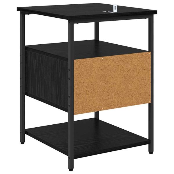 Нощен шкаф 2 pcs Черния дъб 40 x 42 x 56 см Инженерно дърво