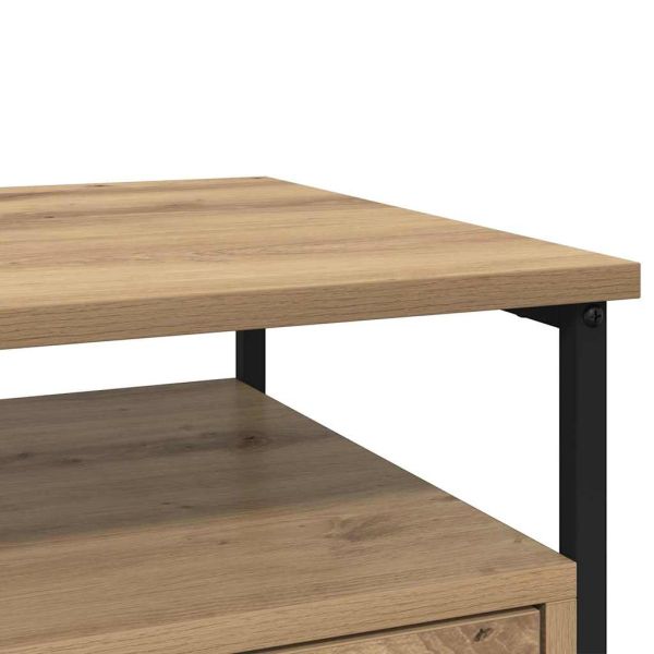 Нощен шкаф с чекмедже 2 pcs Дъб 40 x 42 x 55 см Инженерно дърво