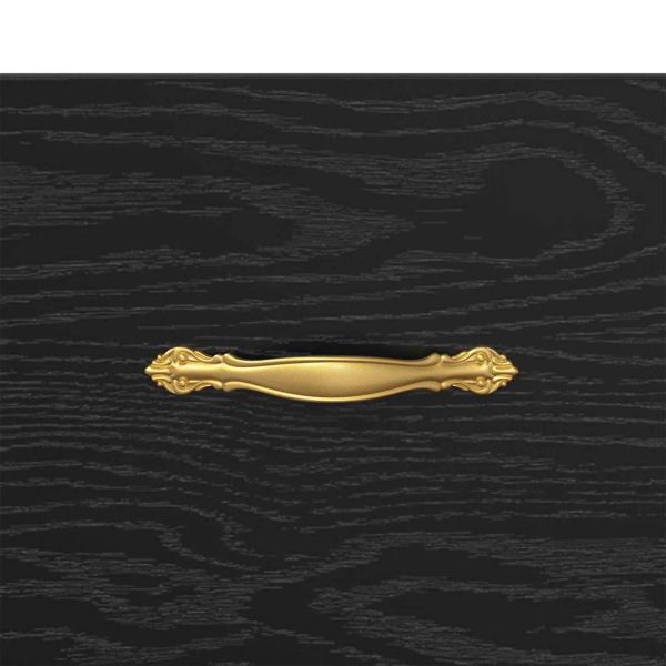 Нощен шкаф 2 pcs Черния дъб 40 x 35 x 47,5 см Инженерно дърво