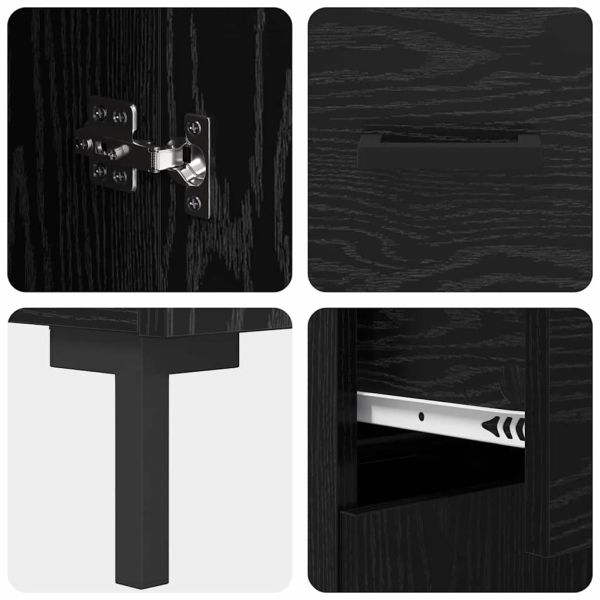 Служебен шкаф Черния дъб 69,5 x 34 x 90 см Инженерно дърво