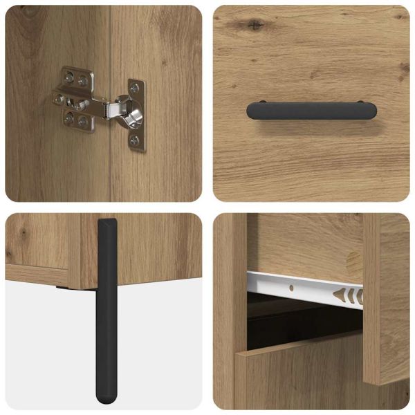 Служебен шкаф с чекмедже Дъб 69,5 x 34 x 90 см Инженерно дърво