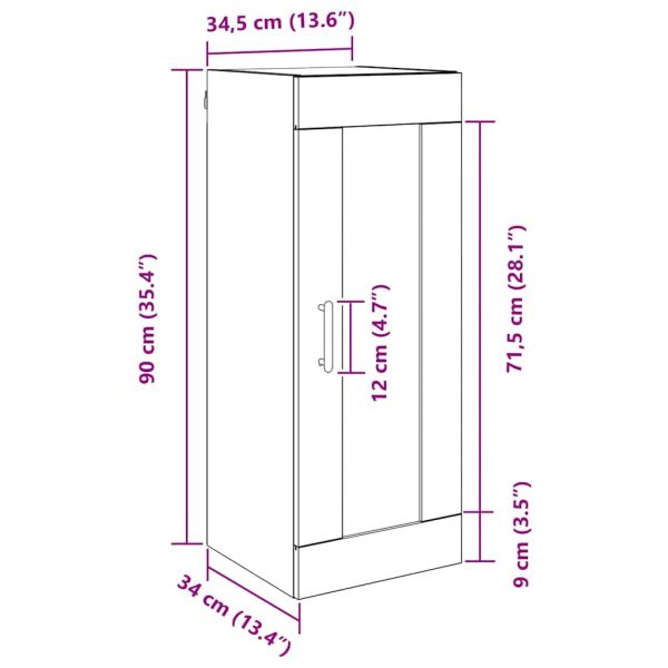Стенен шкаф Дъб 34,5 x 34 x 90 см Инженерно дърво