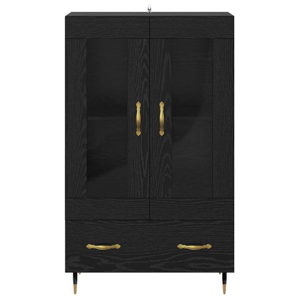 Висок шкаф Черния дъб 69,5 x 31 x 115 см Инженерно дърво