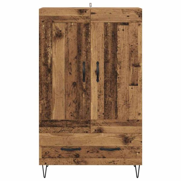 Висок шкаф Старо дърво 69,5 x 31 x 115 см Инженерно дърво