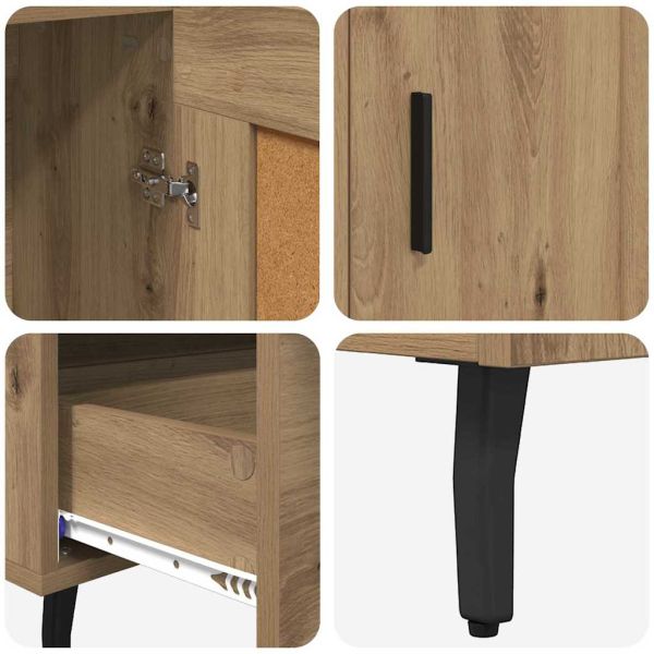 Висок шкаф с чекмедже Дъб 69,5 x 31 x 115 см Инженерно дърво