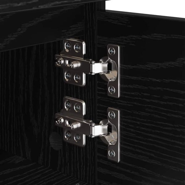 Нощен шкаф 2 pcs Черния дъб 40 x 35 x 50 см Инженерно дърво