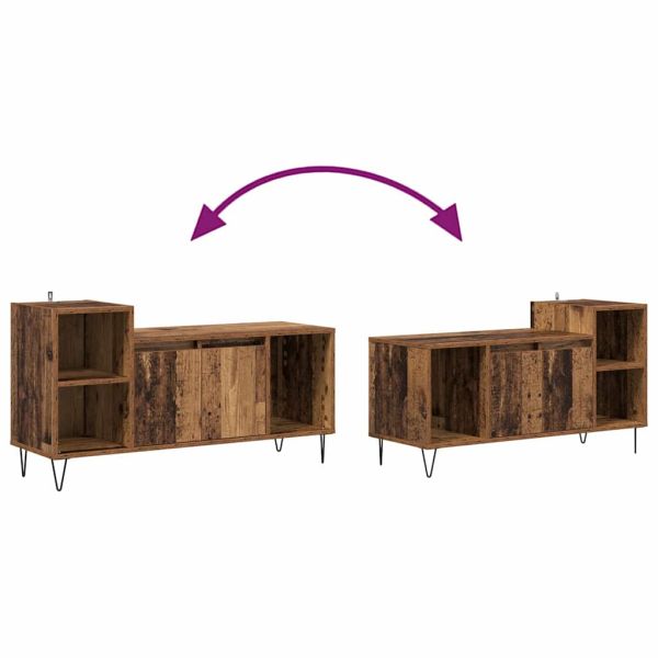 ТВ шкаф Старо дърво 100 x 35 x 55 см Инженерно дърво