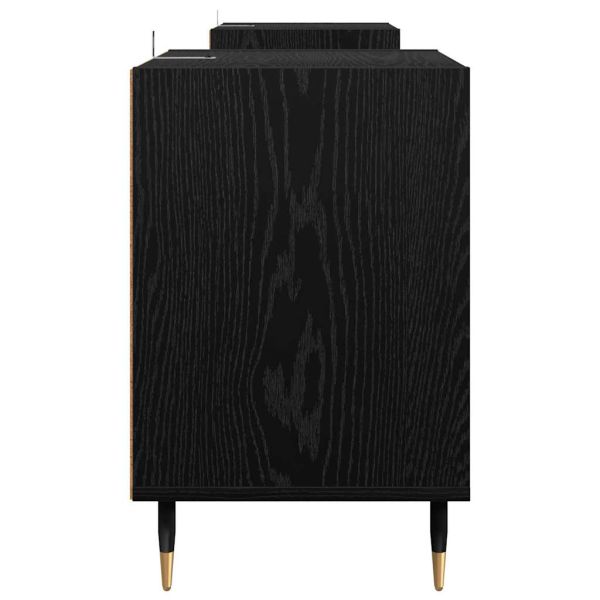 ТВ шкаф Черния дъб 160 x 35 x 55 см Инженерно дърво