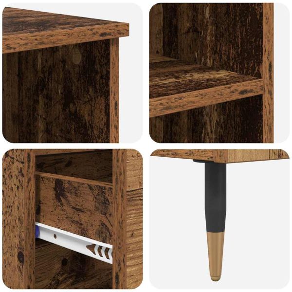 Висок шкаф Старо дърво 40 x 36 x 110 см Инженерно дърво