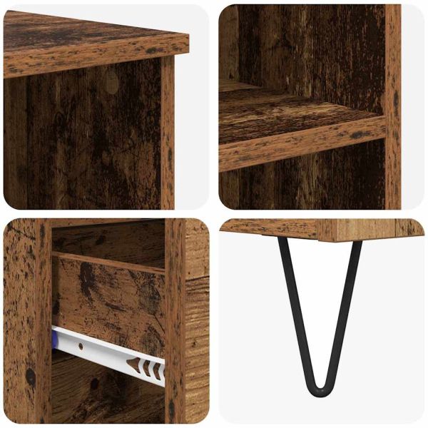 Висок шкаф Старо дърво 40 x 36 x 110 см Инженерно дърво