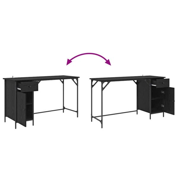 Компютърно бюро Черния дъб 131 x 48 x 75 см Инженерно дърво