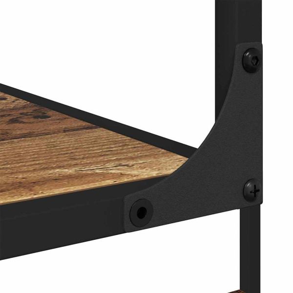 Библиотека Старо дърво 81 x 36 x 176 см Инженерно дърво