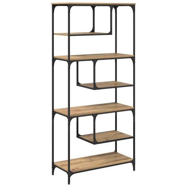 Библиотека дъб артизан 81 x 36 x 176 см Инженерно дърво