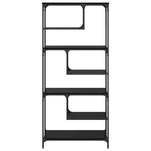 Библиотека Черен дъб 81 x 36 x 176 см Инженерно дърво
